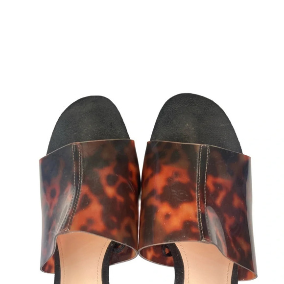 Zara Open-Toes High-Heeled Mules | Tortoiseshell | Size 39 /  8 - Picture 5 of 10